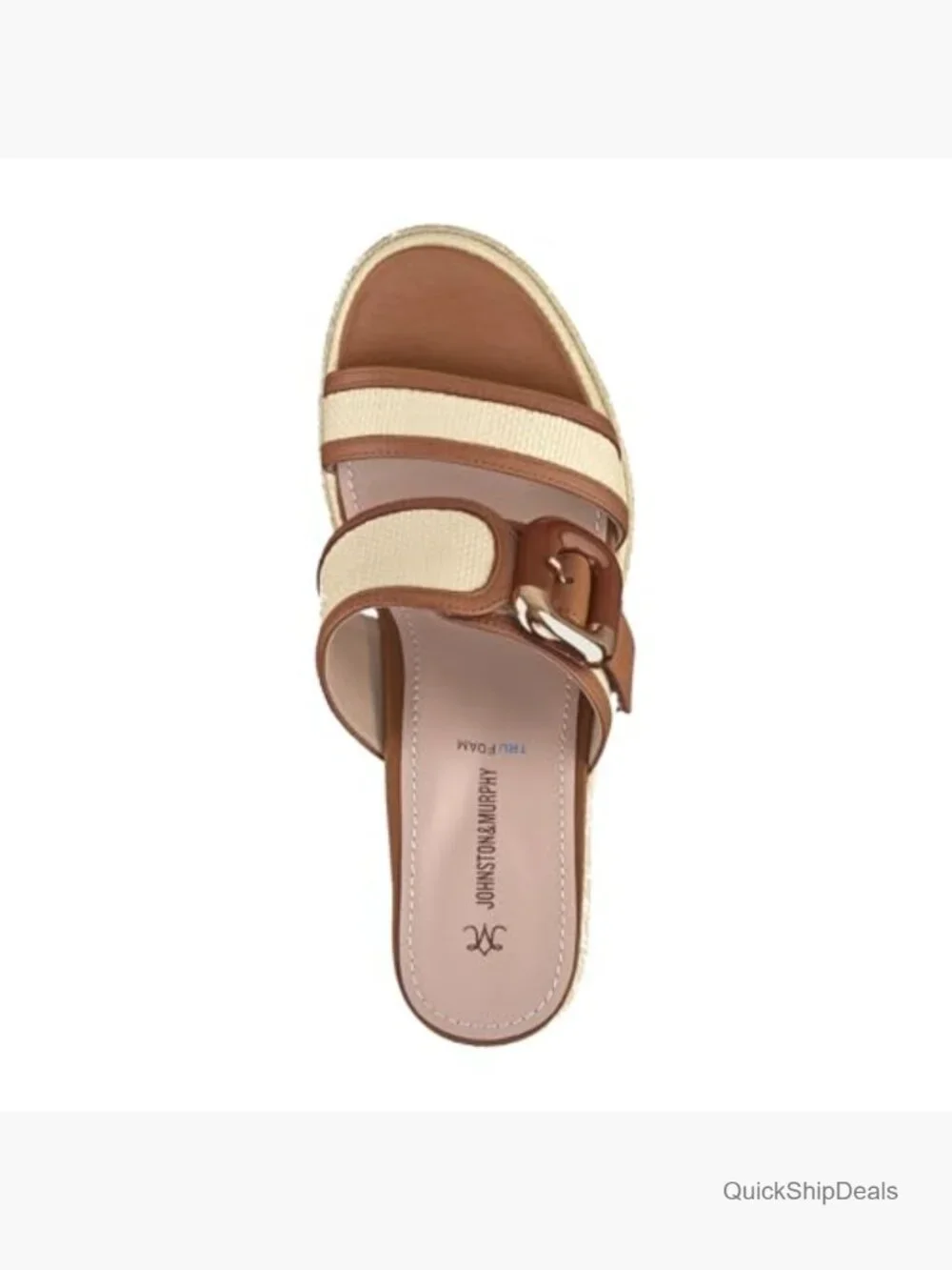 Nappa Leather & Raffia Platform Wedge Sandals - Hook-and-Loop Buckle Strap